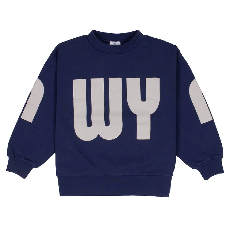 Alice style Scale Sweat in Rich Navy by Wynken