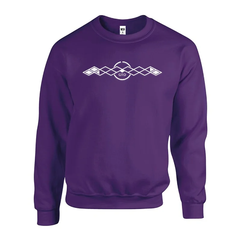 Casual And Versatile UNDER NIGHT IN-BIRTH - 'GRD' Crew Neck - Purple