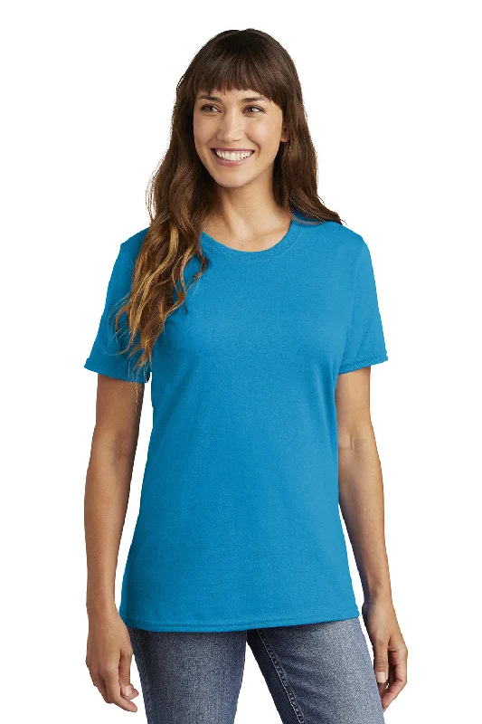 Customized Version Port & Company Womens Core Short Sleeve Crewneck T-Shirt - Sapphire Blue Customized Version Port & Company Womens Core Short Sleeve Crewneck T-Shirt - Sapphire Blue
