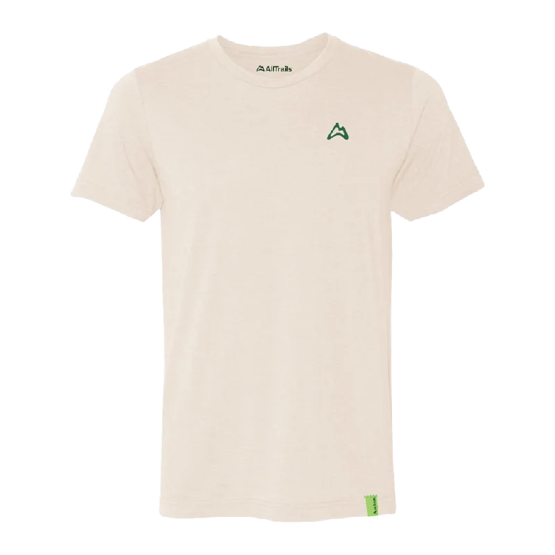 Round neck design Everyday Explorer Tee - Cream