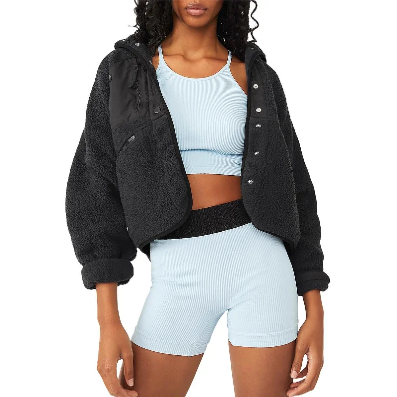 Free and comfortable FP Movement by Free People Womens Hit the Slopes Fall Short Fleece Jacket Free and comfortable FP Movement by Free People Womens Hit the Slopes Fall Short Fleece Jacket
