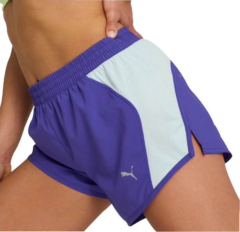 Customized Version Puma Run Favourite Velocity 3 Inch Womens Running Shorts - Blue