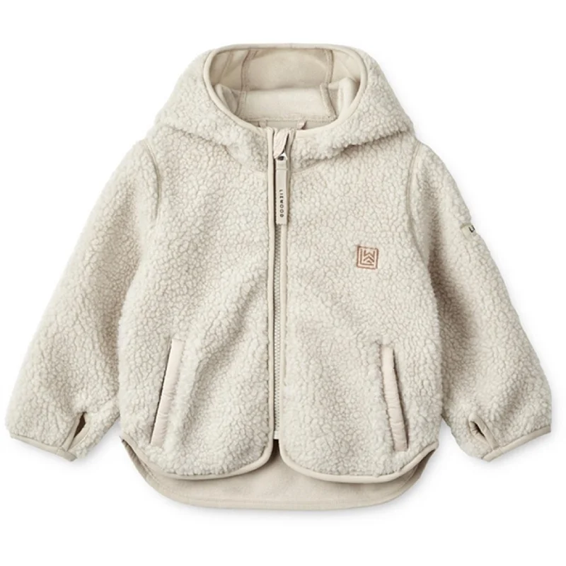 Ultra-lightweight Liewood Leopard/Sandy Mara Pile Embroidery Jacket With Ears