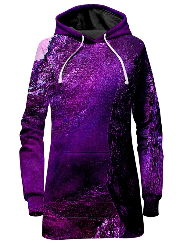 Celebrity Style Purple Phaze Hoodie Dress