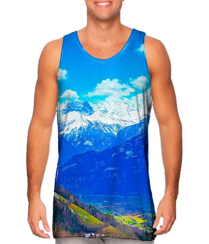 Printed pattern Swiss Alps