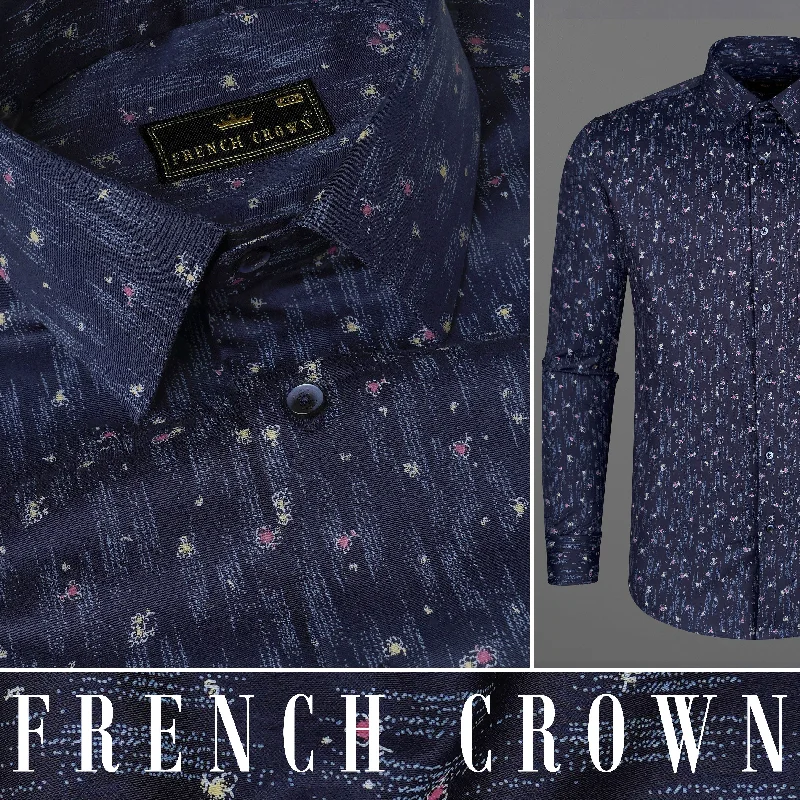Trendy Traveler Zodiac Navy Blue Super Soft Premium Cotton Shirt