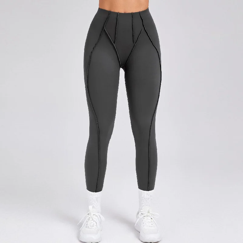 Stand-up collar design Three dimensional fitness pants tight pants 87652