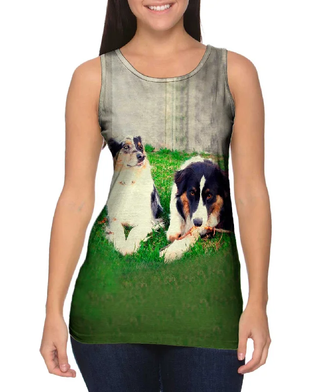 Street Personality Style Two Doggy Friends