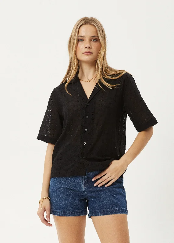 Comfortable and simple AFENDS Womens Marlow - Shirt - Black