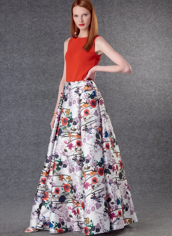 Retro Skirt Design Vogue Skirts V1813