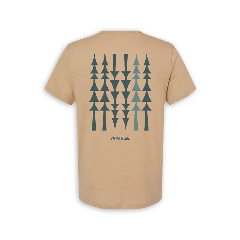 Casual And Versatile Treeline Tee - Heather Desert Tan