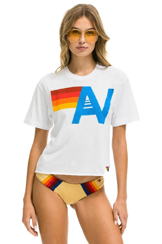 Romantic And Sweet LOGO BOYFRIEND TEE - WHITE
