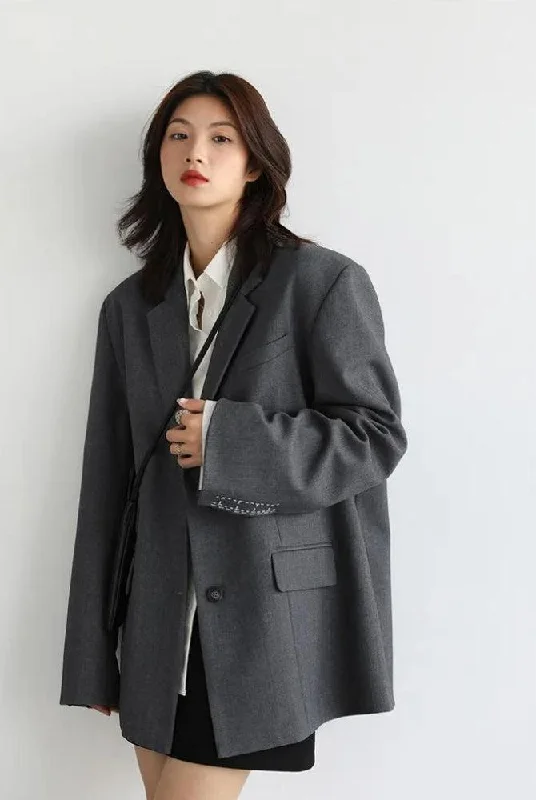 Sports Cool Office Style Wide Shoulder Classy Blazer