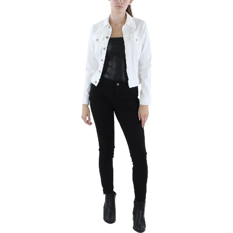 Advanced Customization AG Adriano Goldschmied Womens Short Jean Denim Jacket