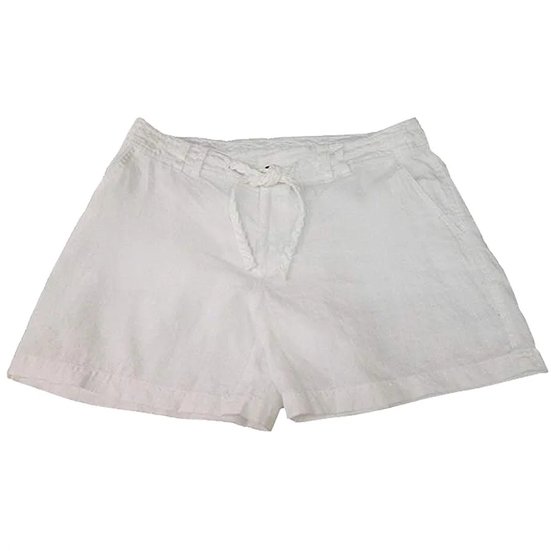 Sweet Girl INC White Linen Shorts