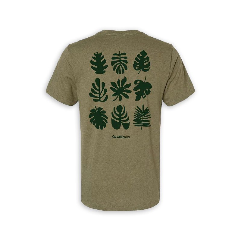 Wandering freely Foliage Tee - Heather Pine