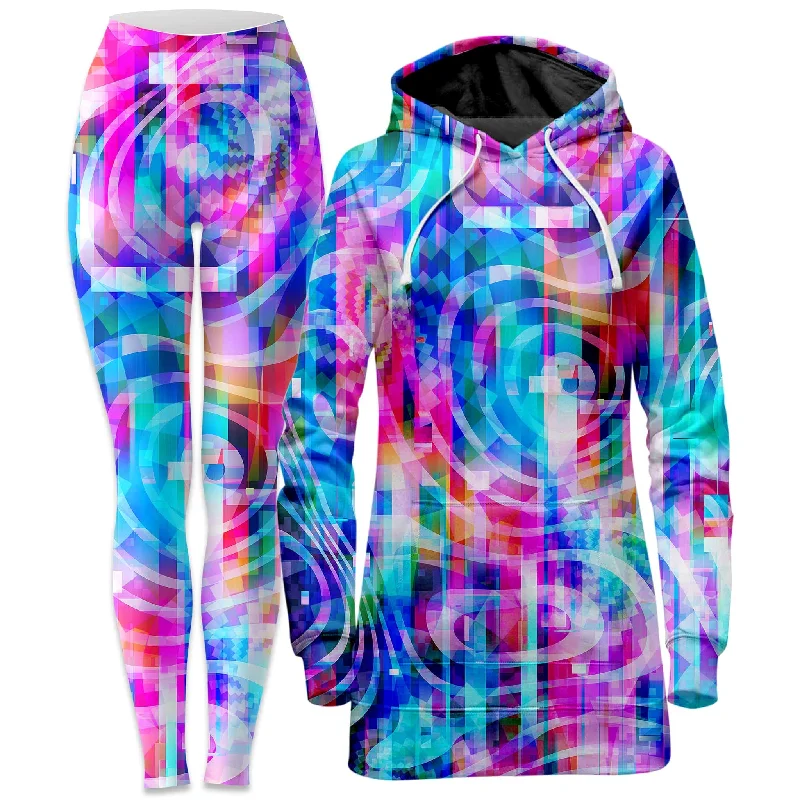 Fresh And Simple Motherboard Hoodie Dress and Leggings Combo
