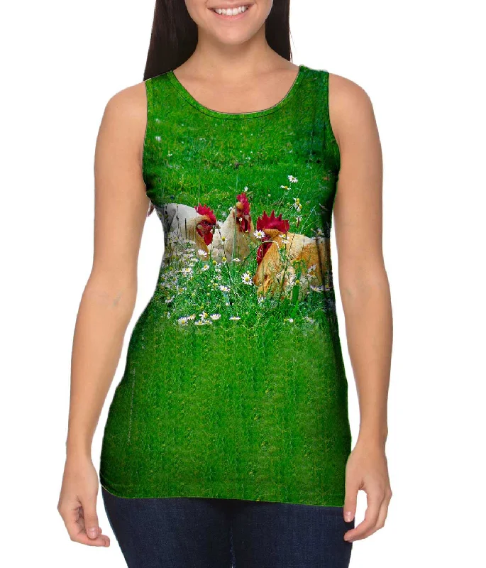 Printed pattern Talking Chickens