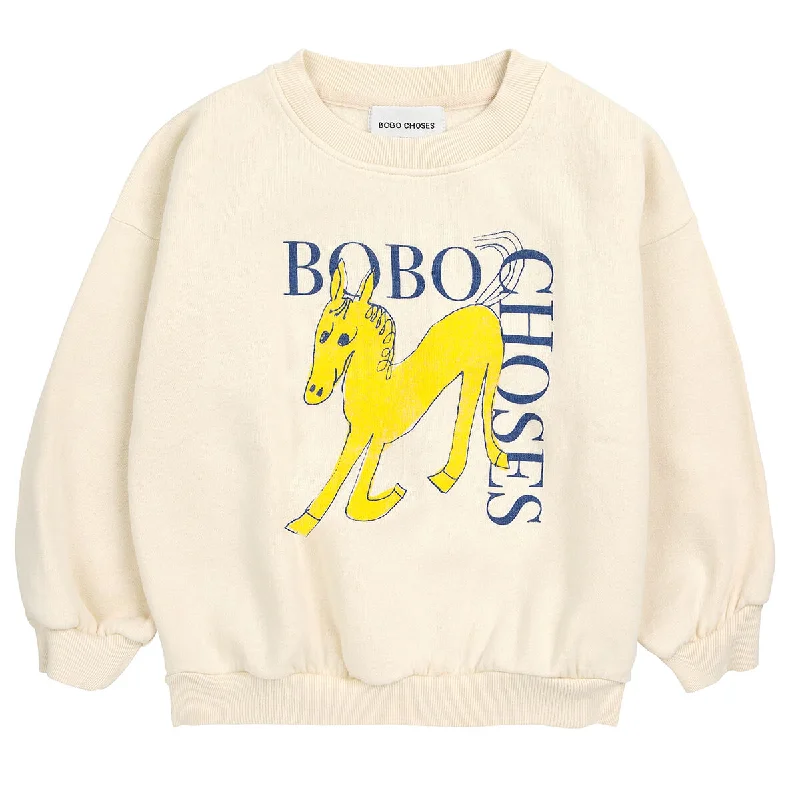Sweet Girl Wonder Horse Sweatshirt by Bobo Choses