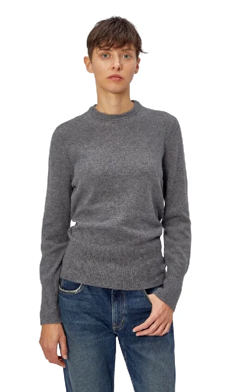 High-quality fabrics Sanni Cashmere Crew Sweater - Heather Grey