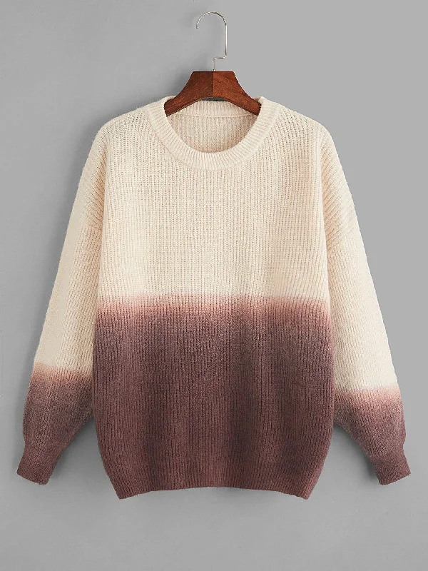 Sports And Leisure Plus Color-block Ombre Sweater
