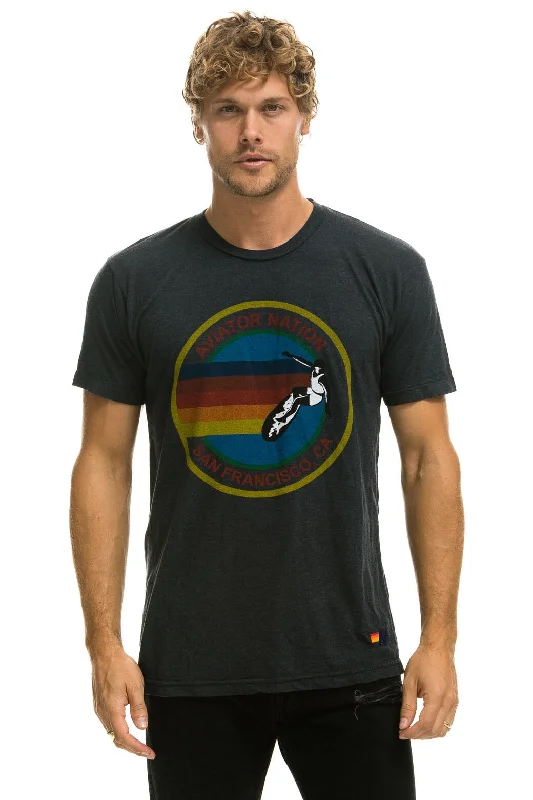 Low-key Luxury AVIATOR NATION SAN FRANCISCO TEE - CHARCOAL