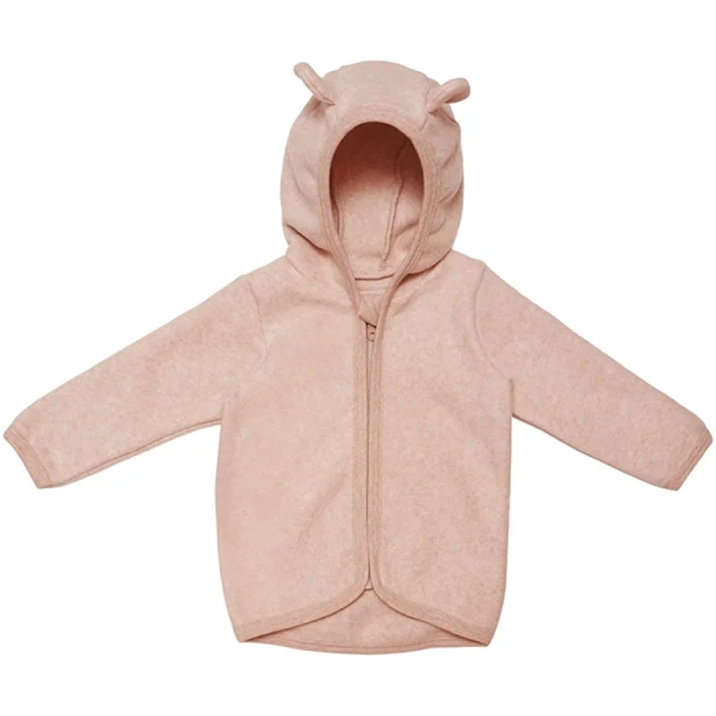 Boutique display Huttelihut Jacket Ears Cotton Fleece Fluffy Dusty Rose