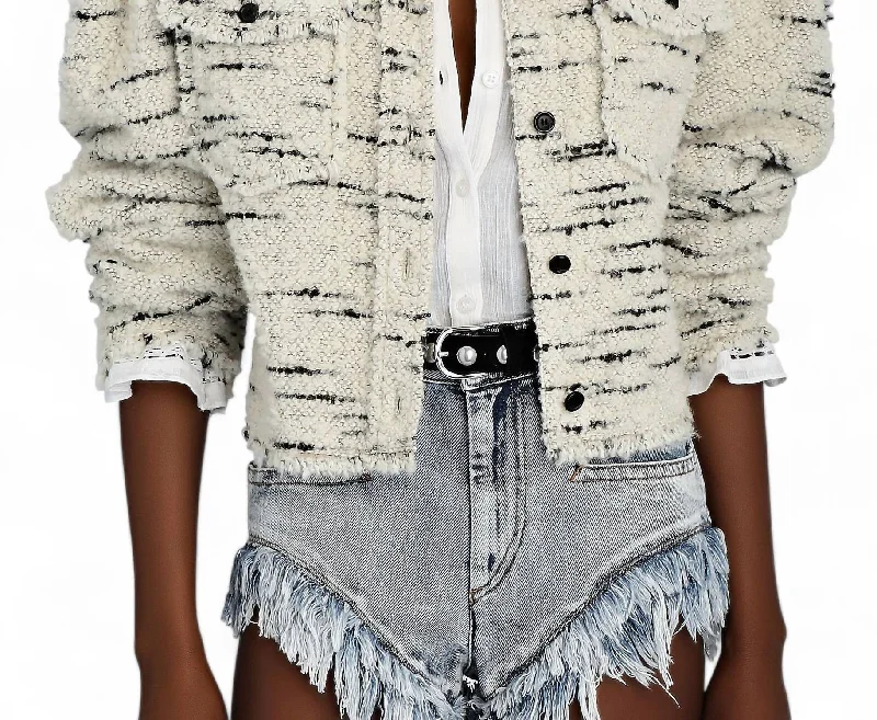 Single item design Veste Neves Boucle Jacket In Ecru