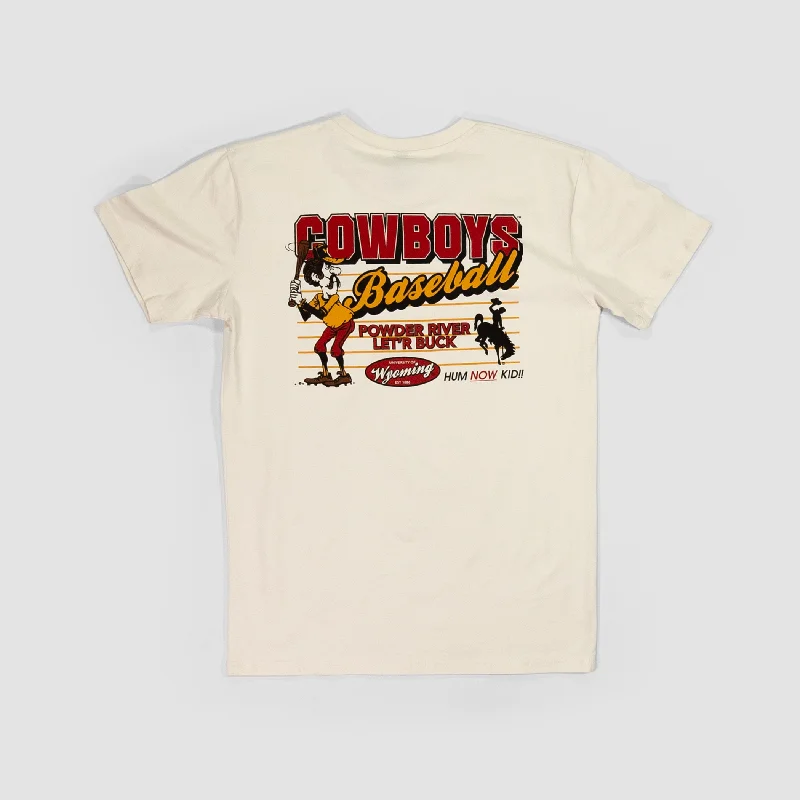 Retro Literary Style Big League Cowboys Baseball
