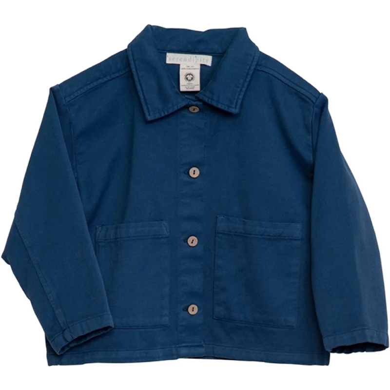 Multi-functional style Serendipity Sapphire Casual Shirt Jacket
