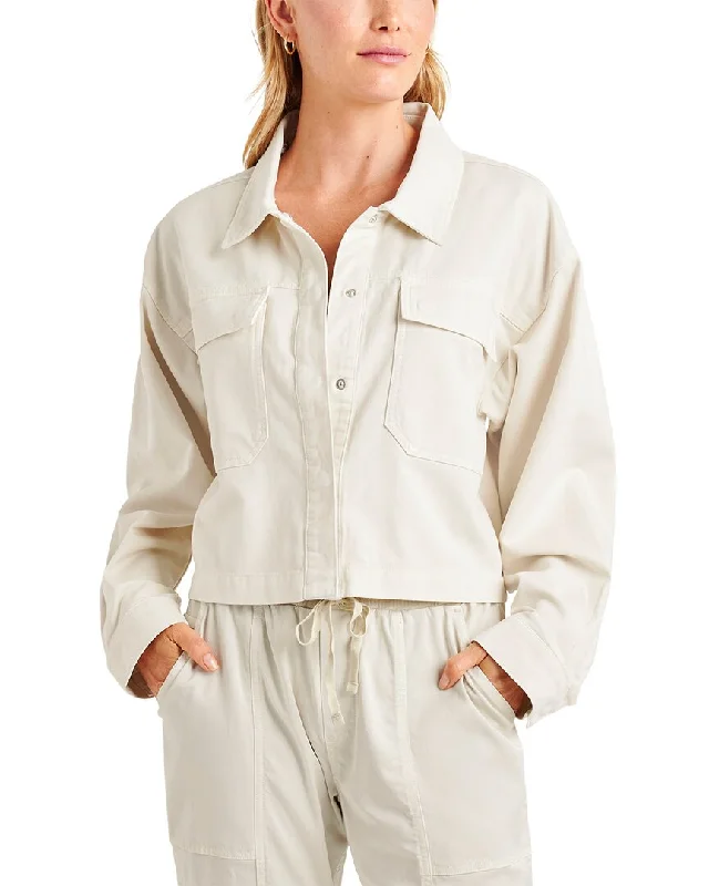 Moisture wicking Splendid Sherpa Collar Jacket