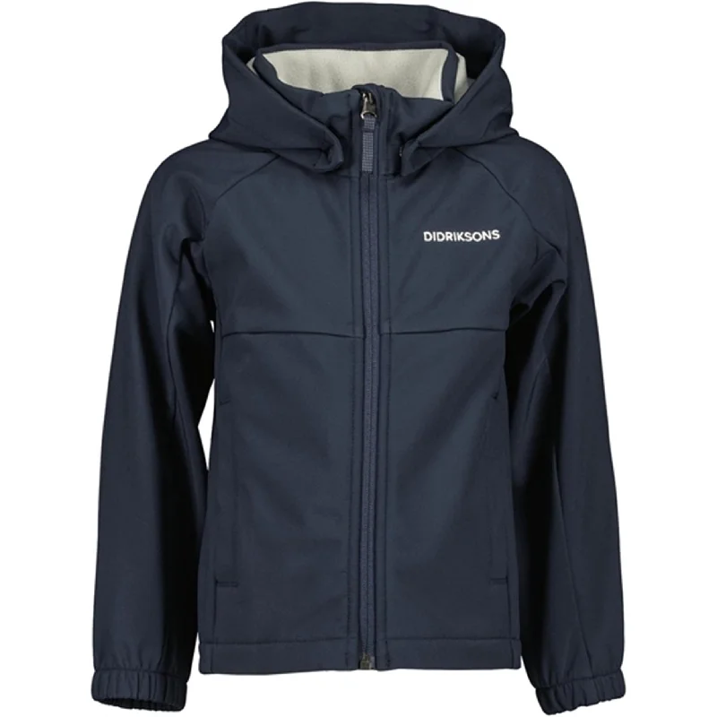 Street Graffiti Design Didriksons Navy Troel Kids Jacket
