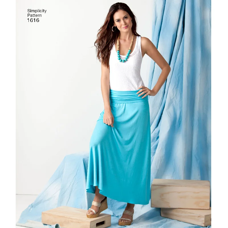 Round neck design Simplicity Skirts S1616