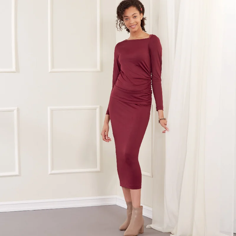 Sports Fitness Style New Look Top and Skirt N6687