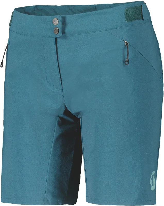 High waist design Scott Endurance Loose Fit Padded Womens Cycling Shorts - Blue