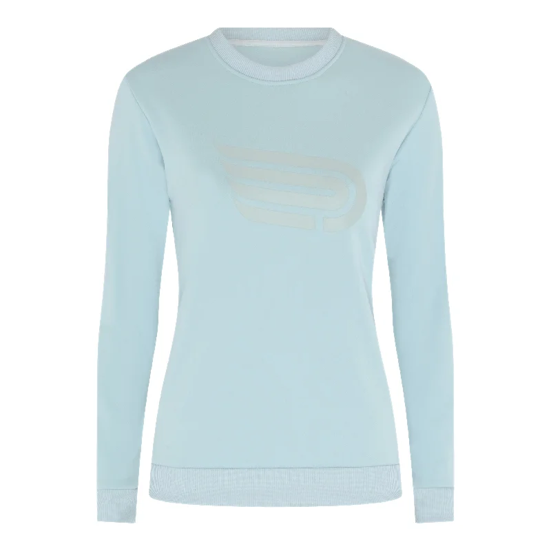 Cool Breeze At Night Pressio Women's Renew Crewneck in Cornflower SS24