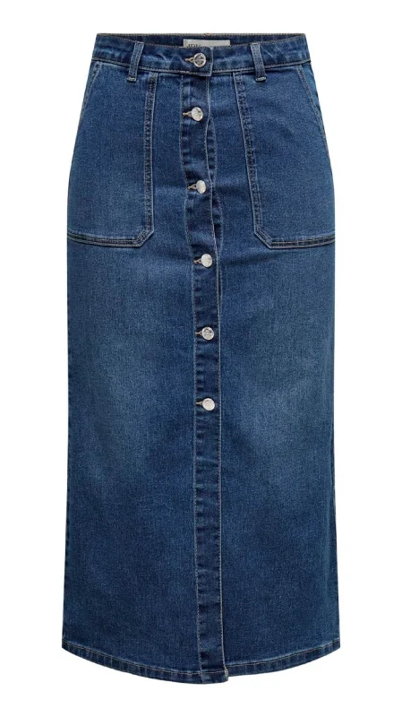 High-waisted pants style Franka Denim Skirt