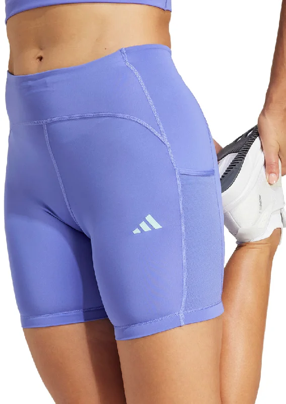Fashionable and casual adidas Adizero 4 Inch Womens Short Running Tights - Blue