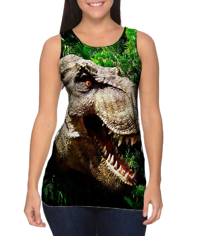 High waist design T Rex Within Leaves Face