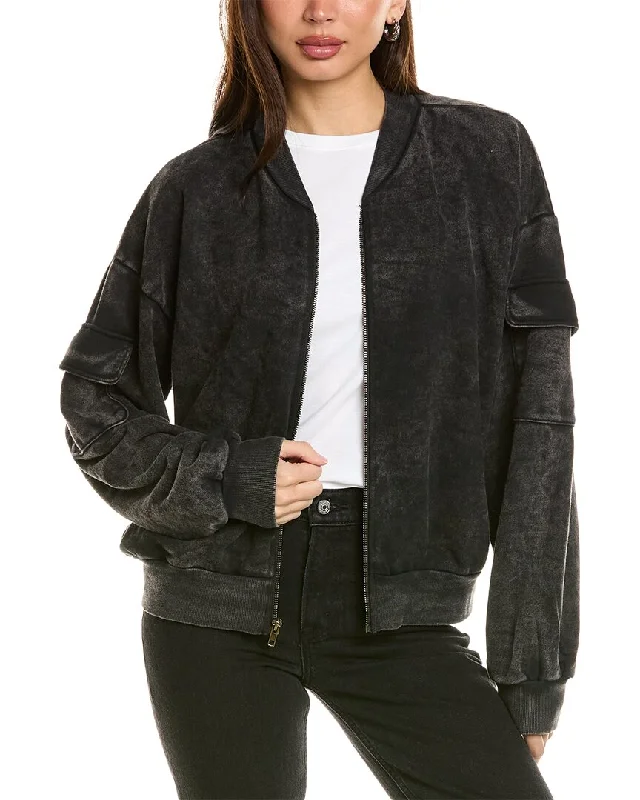 Fun and cute Project Social T New In Town Zip Front Washed Jacket