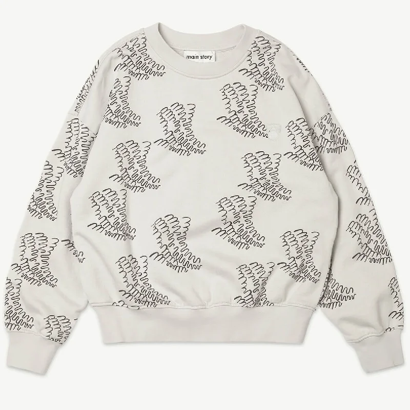 Fun and cute Bubble Sweatshirt in Wind Chime by Main Story