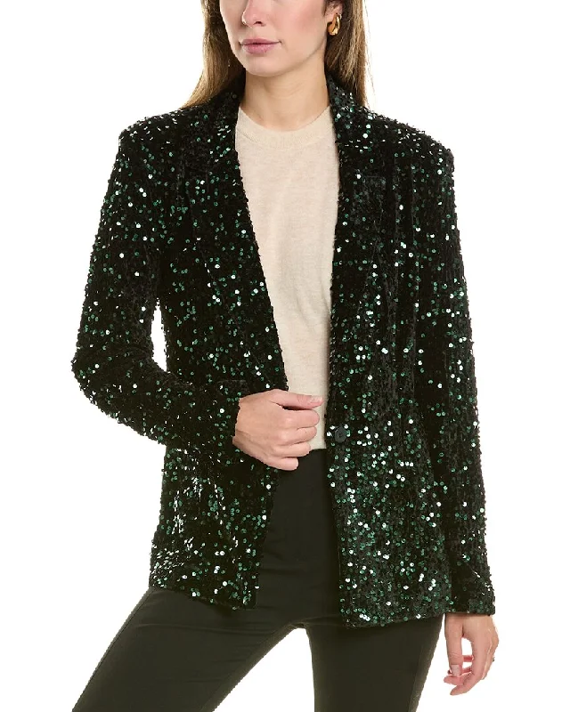 Printing decoration Nanette Nanette Lepore Velvet Sequin Jacket