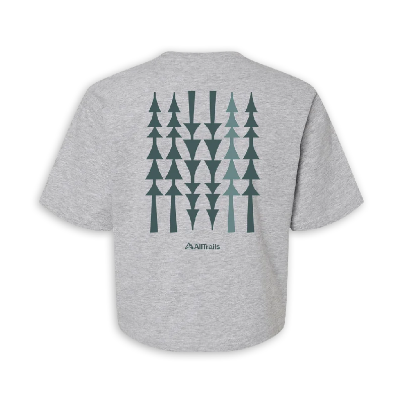 Leisure Travel Treeline Women's Boxy Tee - Heather Gray