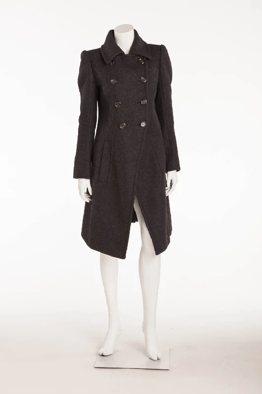 Fashionable sports Louis Vuitton - Dark Gray Button Up  Coat - FR 38