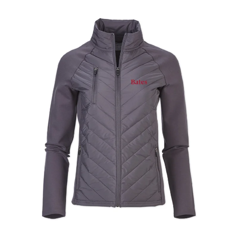 Mid-length Style Women's Full Zip Slate Grey Jacket from Boxercraft