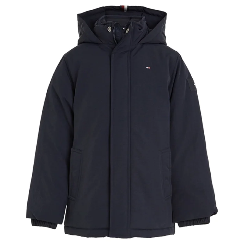 Comfortable down Tommy Hilfiger Essential Parka Coat Desert Sky