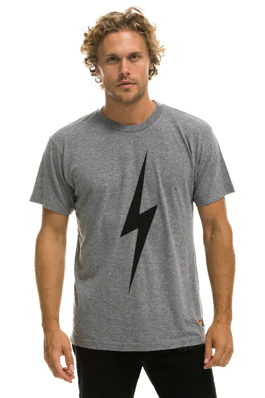 Retro Lace Fabric BOLT TEE - HEATHER GREY
