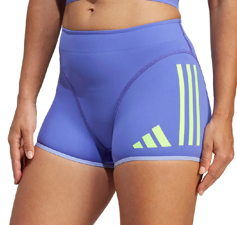 Cool Summer adidas Adizero Promo Womens Short Running Tights - Blue