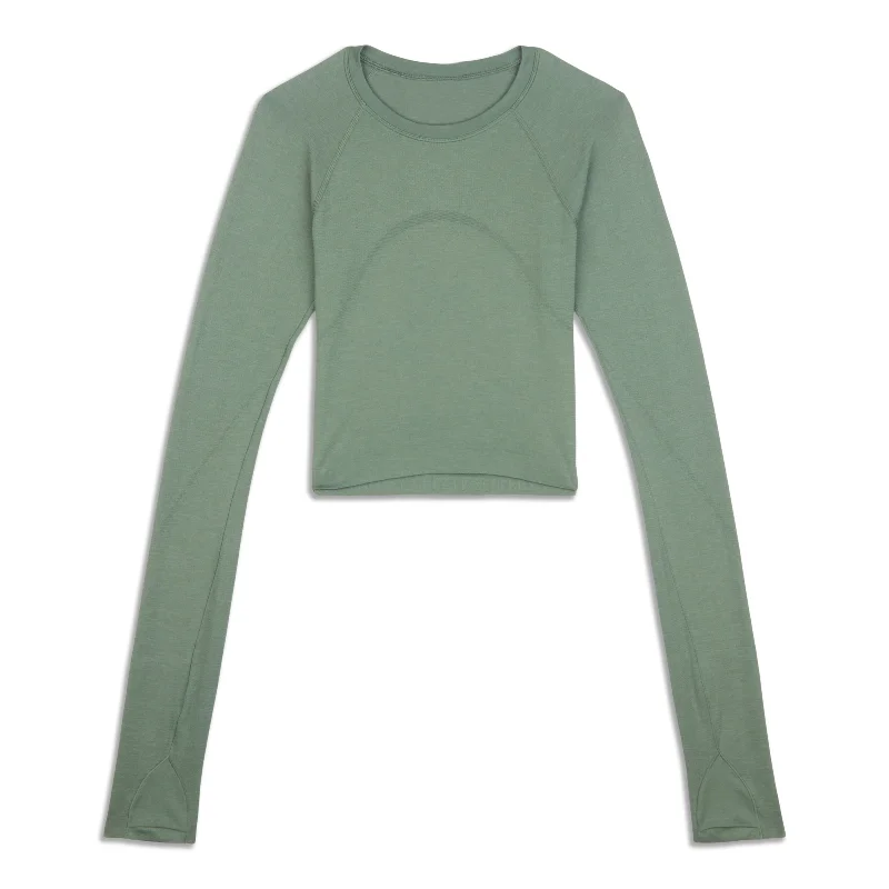 Comfortable And Simple Swiftly Tech Cropped Long-Sleeve Shirt 2.0 - Resale
