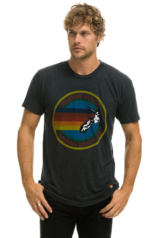 Boutique style AVIATOR NATION LAGUNA BEACH TEE - CHARCOAL